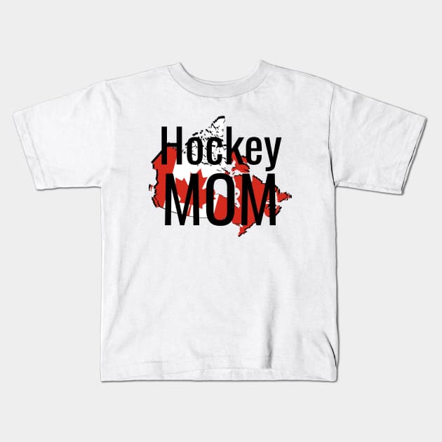 HoKey Mom in Canada Kids T-Shirt by M Dee Signs